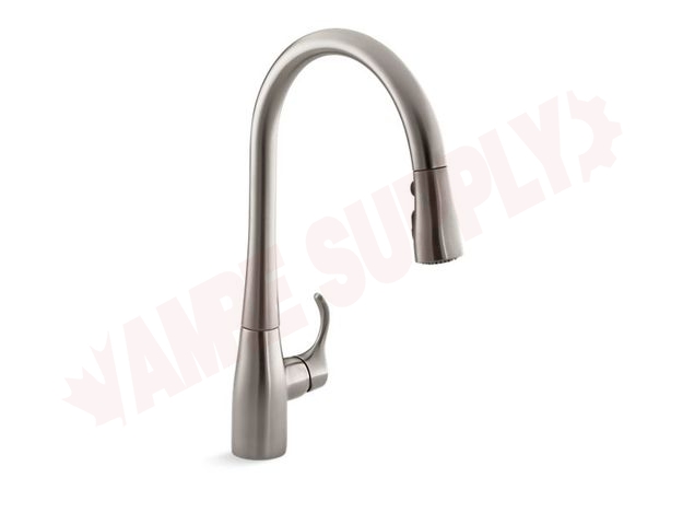 simplice single hole or three hole kitchen sink faucet