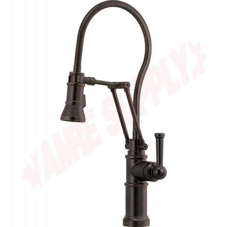 Photo 1 of 63125LF-RB : Brizo ARTESSO Articulating Faucet With Finished Hose, Venetian Bronze