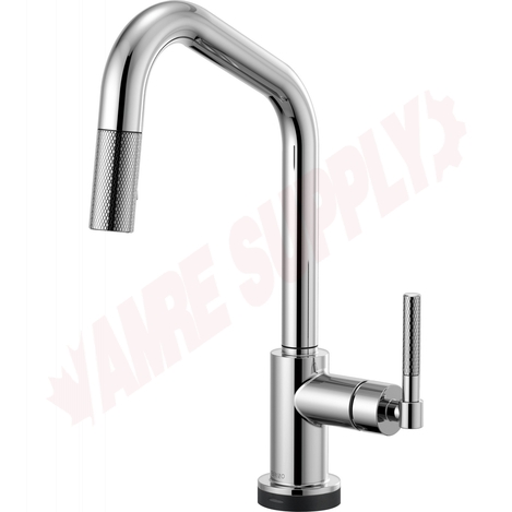 Photo 1 of 64063LF-PC : Brizo LITZE SmartTouch® Pull-Down Faucet with Angled Spout and Knurled Handle, Chrome