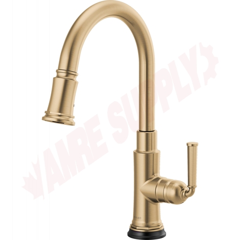 Photo 1 of 64074LF-GL : Brizo ROOK Single Handle Pull-Down Kitchen Faucet with SmartTouch, Brilliance Luxe Gold 