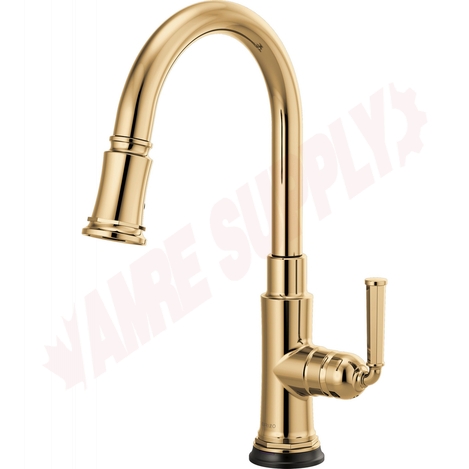 Photo 1 of 64074LF-PG : Brizo ROOK Single Handle Pull-Down Kitchen Faucet with SmartTouch, Brilliance Polished Gold