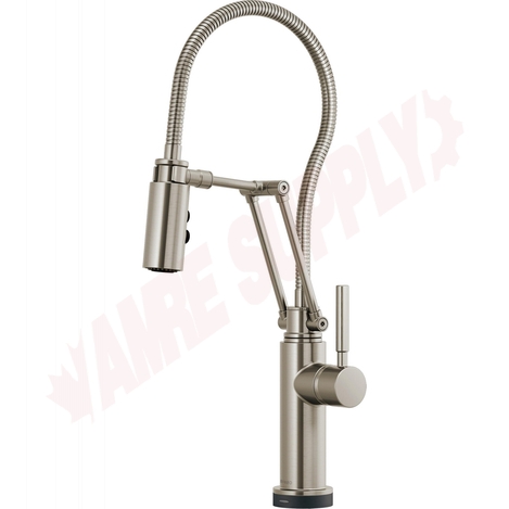 Photo 1 of 64121LF-SS : Brizo ODIN Smarttouch® Articulating Faucet With Finished Hose, Stainless Steel