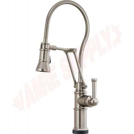 Photo 1 of 64125LF-SS : Brizo ARTESSO SmartTouch® Articulating Faucet With Finished Hose, Stainless Steel