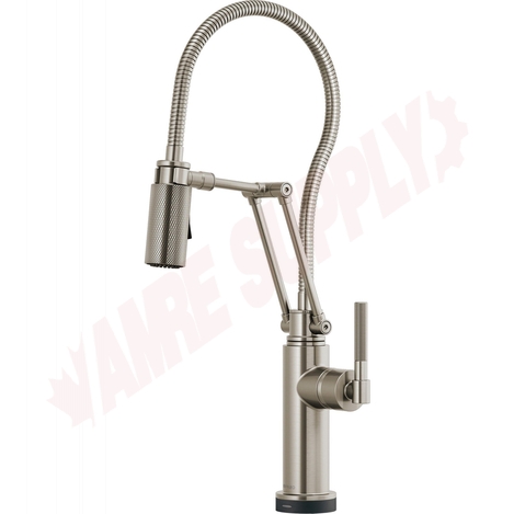 Photo 1 of 64143LF-SS : Brizo LITZE Smarttouch® Articulating Faucet With Finished Hose, Stainless Steel