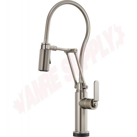 Photo 1 of 64144LF-SS : Brizo LITZE Smarttouch® Articulating Faucet With Finished Hose, Stainless Steel