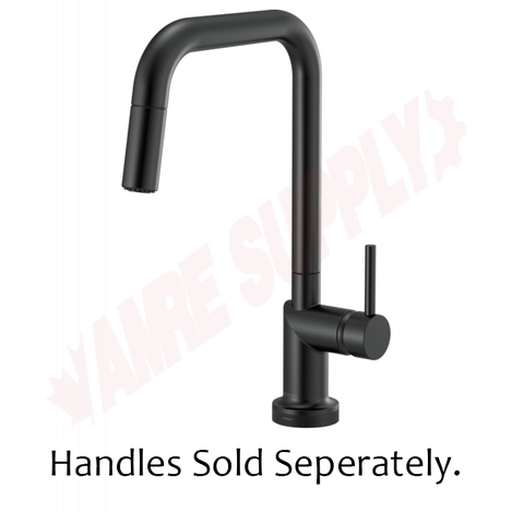 Photo 1 of 64065LF-BLLHP : Brizo ODIN SmartTouch® Pull-Down Faucet with Square Spout - Less Handle, Matte Black