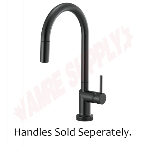 Photo 1 of 64075LF-BLLHP : Brizo ODIN SmartTouch® Pull-Down Faucet with Arc Spout - Less Handle, Matte Black