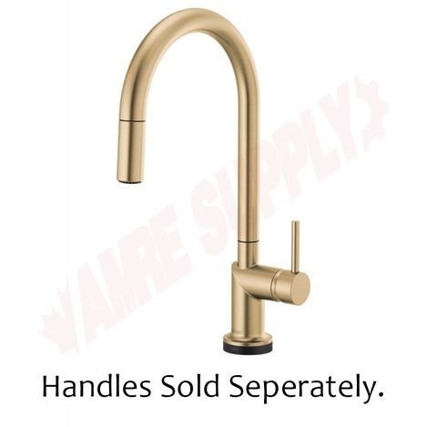 Photo 1 of 64075LF-GLLHP : Brizo ODIN SmartTouch® Pull-Down Faucet with Arc Spout - Less Handle, Brilliance Luxe Gold 