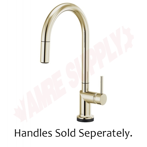 Photo 1 of 64075LF-PNLHP : Brizo ODIN SmartTouch® Pull-Down Faucet with Arc Spout - Less Handle, Polished Nickel