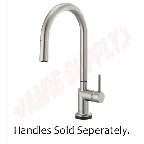 Photo 1 of 64075LF-SSLHP : Brizo ODIN SmartTouch® Pull-Down Faucet with Arc Spout - Less Handle, Stainless Steel