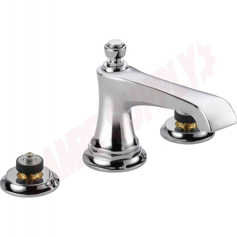 Photo 2 of 65360LF-PCLHP : Brizo ROOK Two Handle Widespread Lavatory Faucet - Less Handles, Chrome
