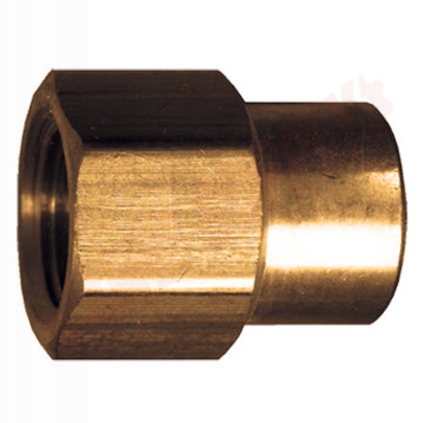 Photo 1 of 119-BA : Fairview 1/4 FPT x 1/8 FPT Brass Reducing Coupling